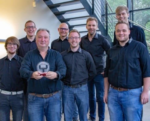 Das NETGO Team mit dem Award