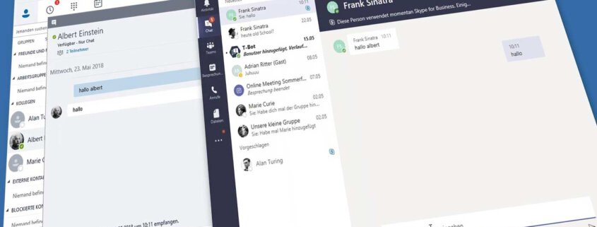 Microsoft Teams und Skype for Business