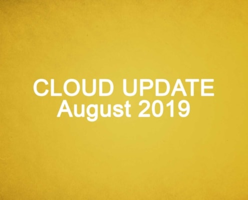 Cloud Update August 2019