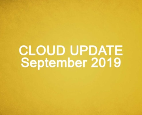 Cloud Update September 2019