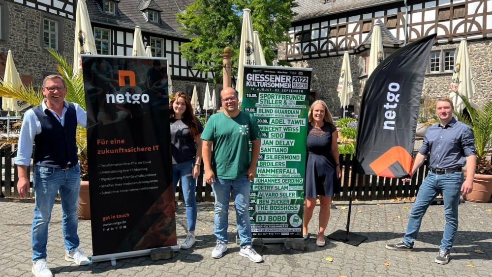 Neben Top-Acts und gutem Wetter braucht der Gießener Kultursommer auf dem Kloster Schiffenberg vor allem eins: Eine zuverlässige IT-Infrastruktur von netgo.